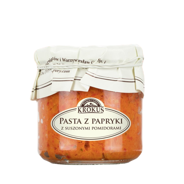 Pasta z Papryki z Suszonymi Pomidorami Bezglutenowa 180g | KROKUS - Ekochatka