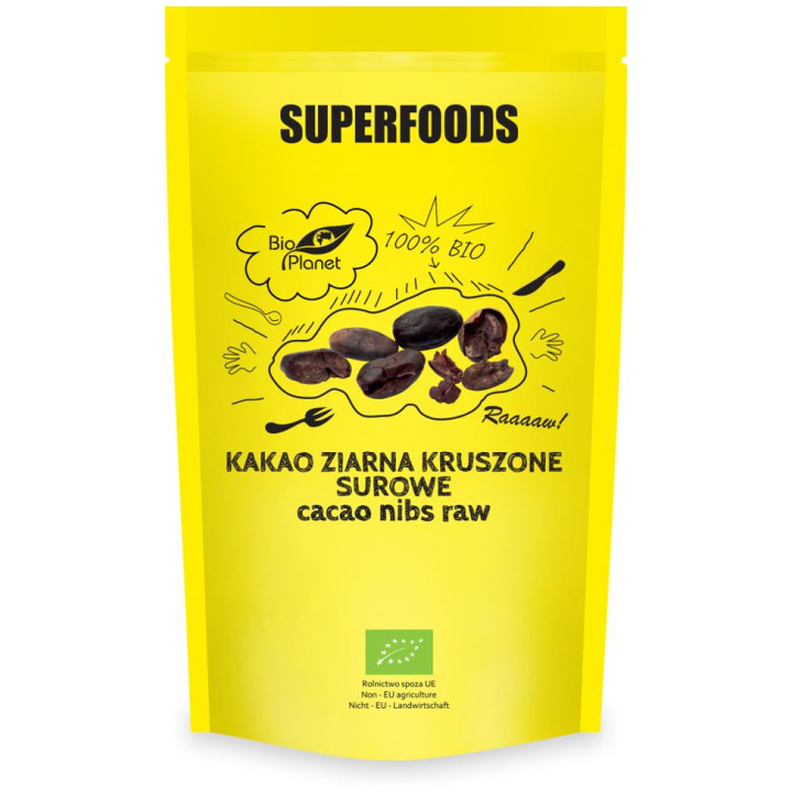 Kakao Ziarna Kruszone Surowe BIO 250g | BIO PLANET - Ekochatka
