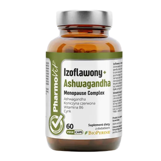 Izoflawony + Ashwagandha Menopause Complex Bezglutenowe 60 Kapsułek | PHARMOVIT - Ekochatka