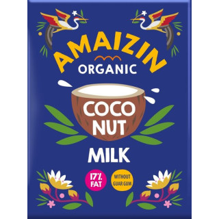 Coconut Milk Napój Kokosowy bez Gumy Guar (17 % Tłuszczu) BIO 200ml (K | AMAIZIN - Ekochatka