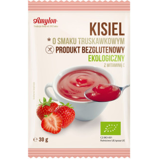 Kisiel Instant o Smaku Truskawkowym Bezglutenowy BIO 30g | AMYLON - Ekochatka