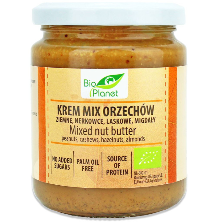 Krem Orzechowy Mix (4 Orzechy) BIO 250g | BIO PLANET - seria INNE - Ekochatka