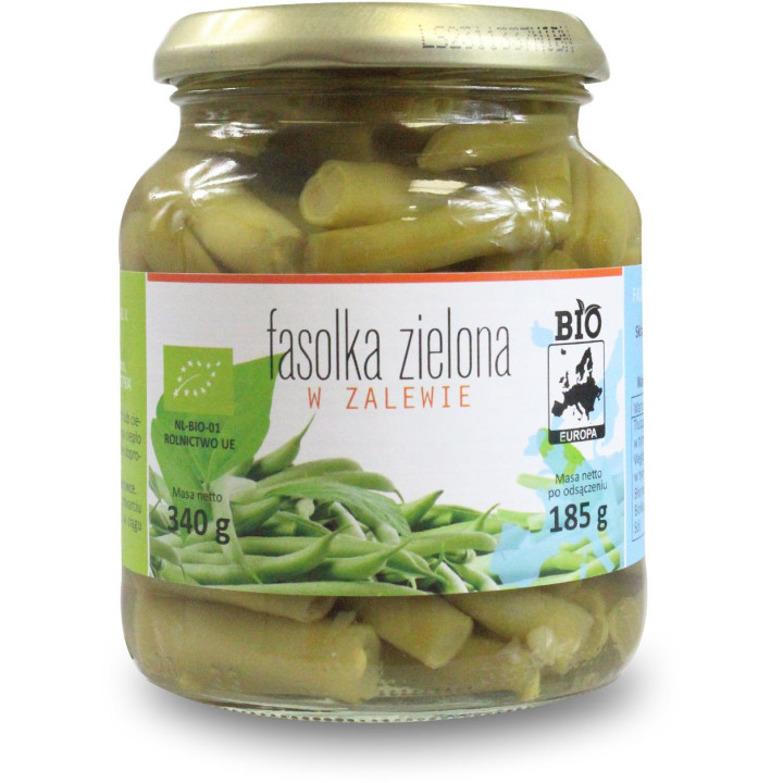 Fasolka Zielona w Zalewie BIO 340g (185g) (Słoik) | BIO PLANET - seria INNE - Ekochatka