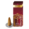 Kadzidełka Indyjskie Stożkowe Sandałowe (10 szt.) 20 g - Sattva (ayurveda)