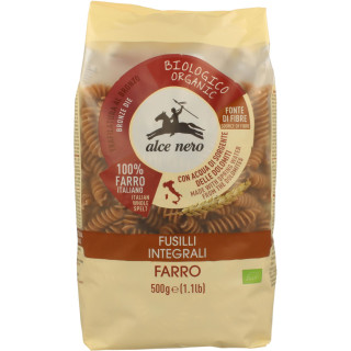 Makaron (z Płaskurki Razowy) Świderki BIO 500g | ALCE NERO - Ekochatka