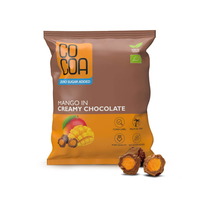 Mango w Czekoladzie Creamy bez Dodatku Cukrów BIO 70g | COCOA - Ekochatka