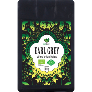 Herbata Zielona Liściasta Earl Grey BIO 100g | ECOBLIK - Ekochatka