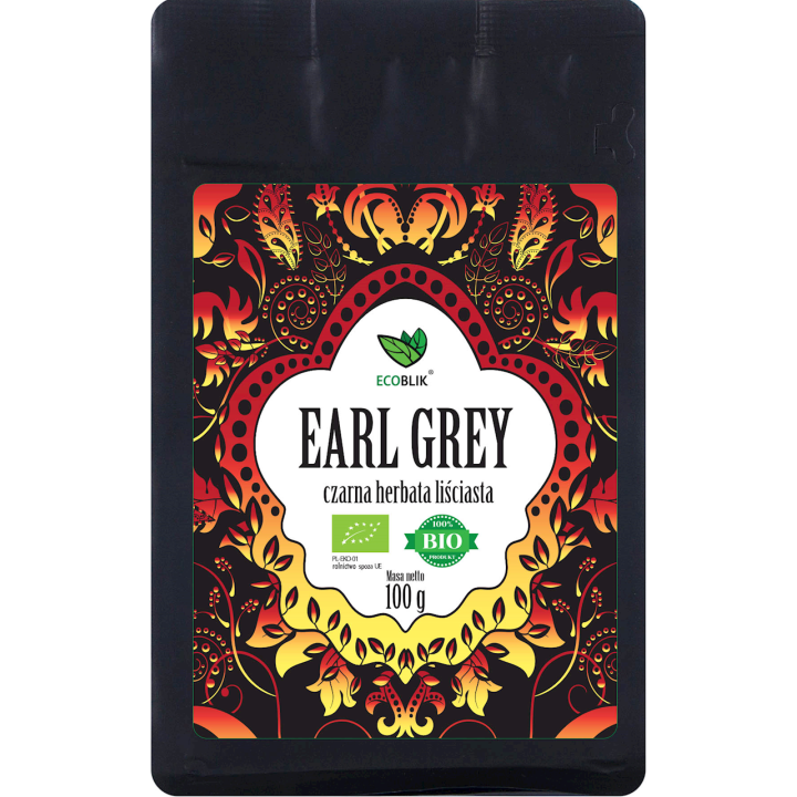Herbata Czarna Liściasta Earl Grey BIO 100g | ECOBLIK - Ekochatka