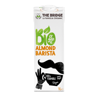 Napój Migdałowy Barista bez Dodatku Cukrów Bezglutenowy BIO 1l | THE BRIDGE - Ekochatka
