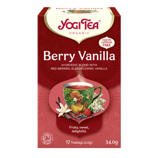 Herbatka Czerwone Owoce Wanilia (Berry Vanilla) BIO (17x2g) 34g | YOGI TEA - Ekochatka