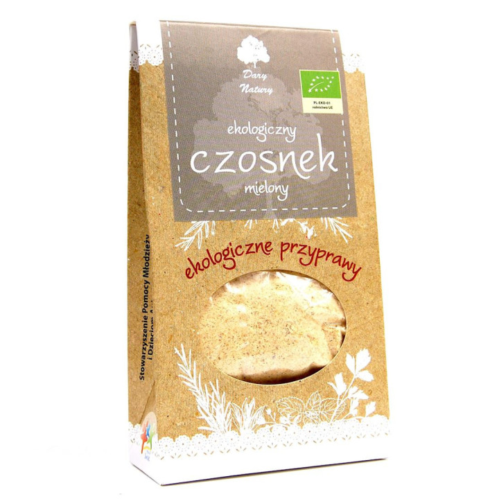 Czosnek Mielony BIO 50g | DARY NATURY - przyprawy i zioła - Ekochatka