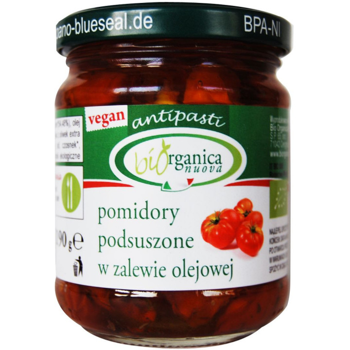 Pomidory Suszone w Oleju BIO 190g (120g) (Słoik) | BIO ORGANICA ITALIA - Ekochatka