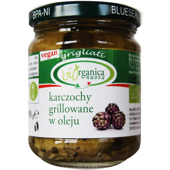 Karczochy Grillowane w Oleju BIO 190g (115g) (Słoik) | BIO ORGANICA ITALIA - Ekochatka
