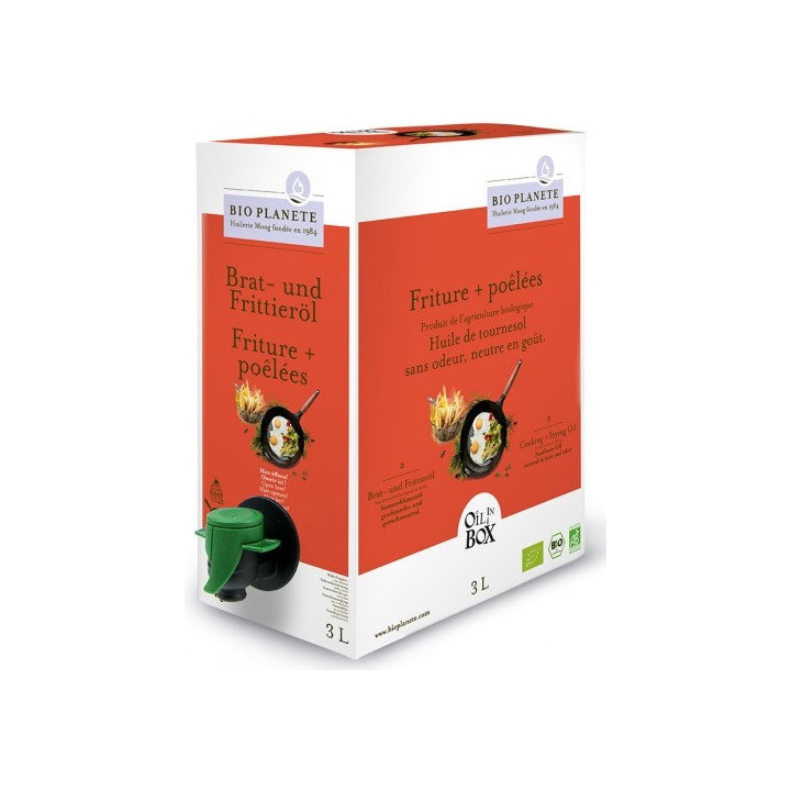 Olej Słonecznikowy do Gotowania i Smażenia BIO 3l | BIO PLANETE - Ekochatka