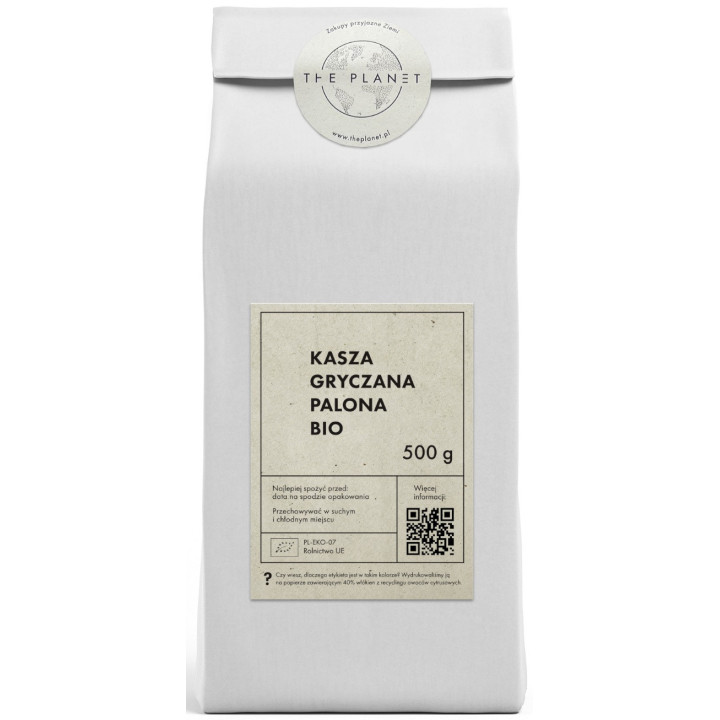 Kasza Gryczana Palona BIO 500g | THE PLANET - Ekochatka