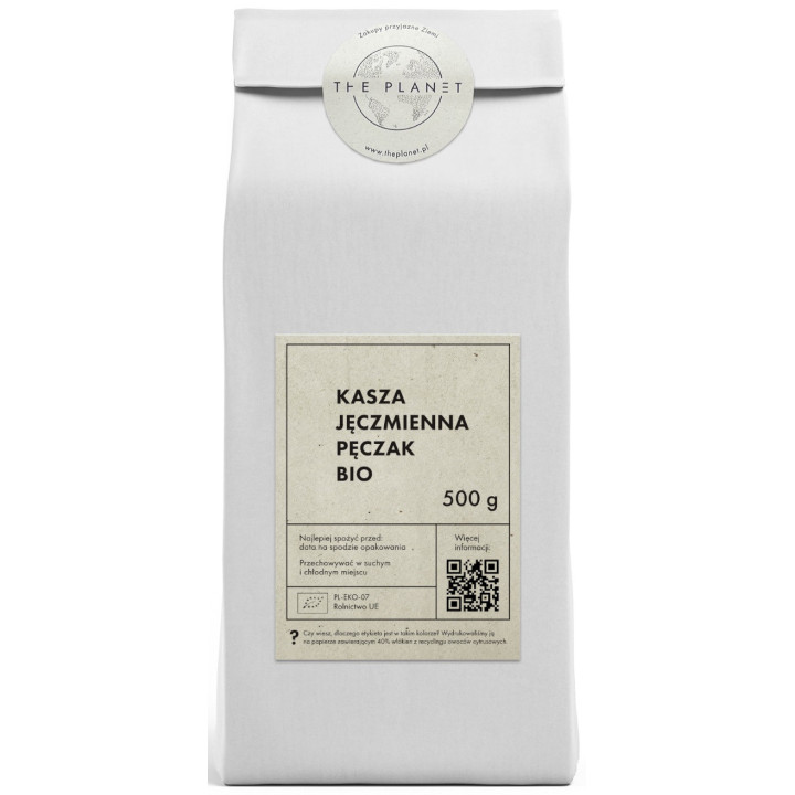 Kasza Jęczmienna Pęczak BIO 500g | THE PLANET - Ekochatka