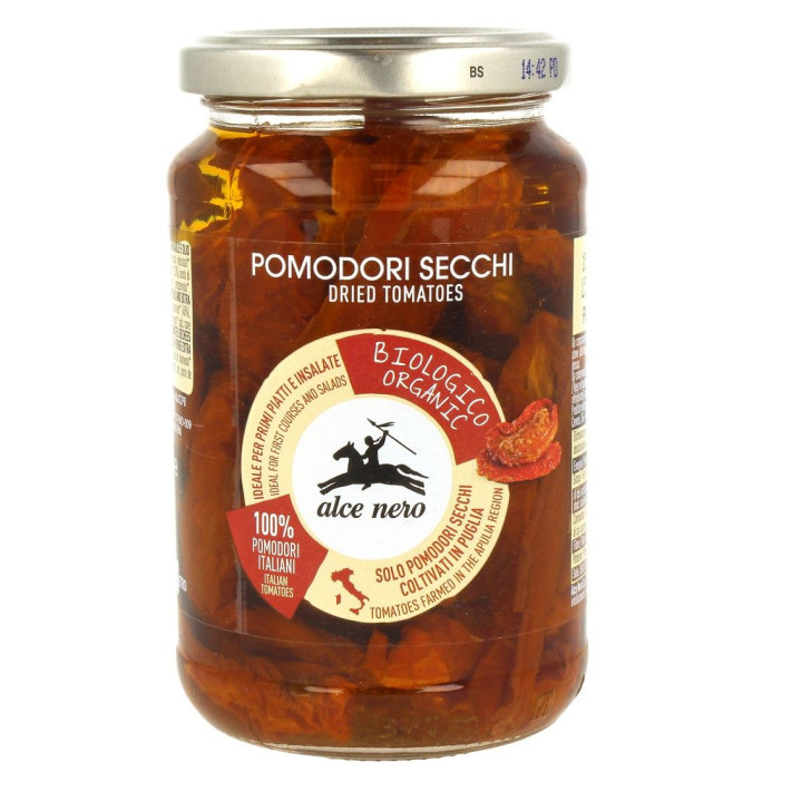 Pomidory Suszone w Oliwie BIO 330g (160g) | ALCE NERO - Ekochatka