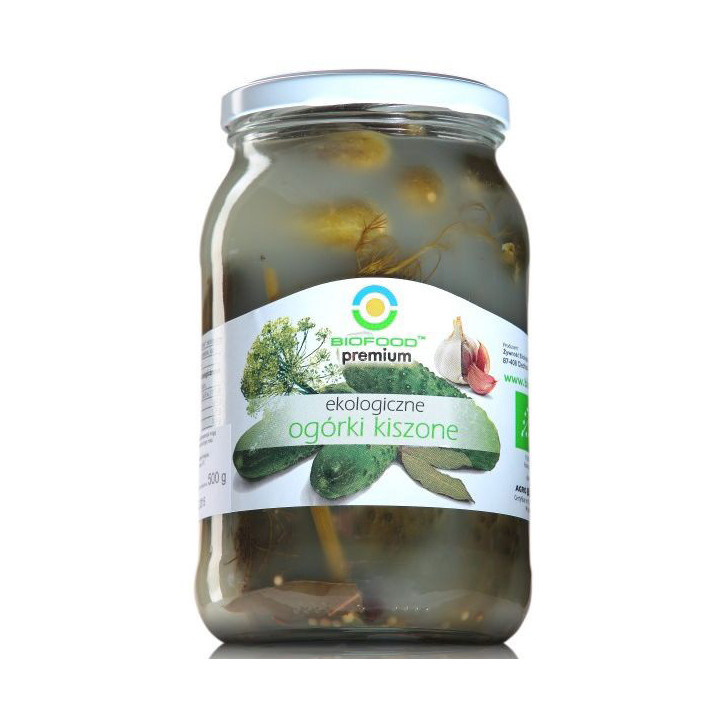 Ogórki Kiszone Bezglutenowe BIO 760g (560g) | BIOFOOD - Ekochatka