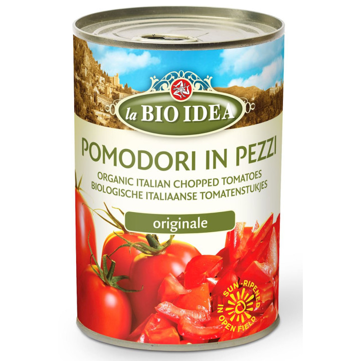 Pomidory Krojone bez Skóry BIO 400g (240g) | LA BIO IDEA - Ekochatka