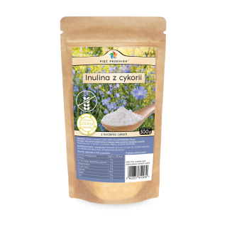 Inulina z Korzenia Cykorii Bezglutenowa 300g | PIĘĆ PRZEMIAN - Ekochatka