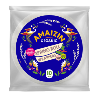 Papier na Spring Rollsy i Sajgonki Bezglutenowy BIO (10szt.) 100g | AMAIZIN - Ekochatka