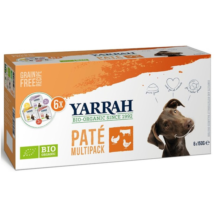 (Dla Psa) Multipack Pasztet BIO (6x150g) 900g | YARRAH - Ekochatka