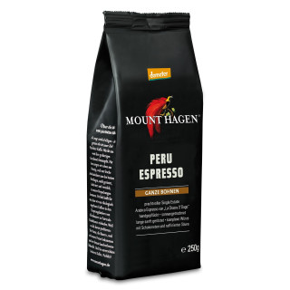 Kawa Ziarnista Arabica 100 % Peru Espresso DEMETER BIO 250g | MOUNT HAGEN - Ekochatka
