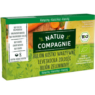 Bulion Kostki Warzywne bez Dodatku Cukrów BIO (8x10,5g) 84g | NATUR COMPAGNIE - Ekochatka