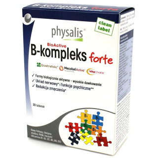 Witamina B Complex Forte 30 Tabletek | PHYSALIS - Ekochatka