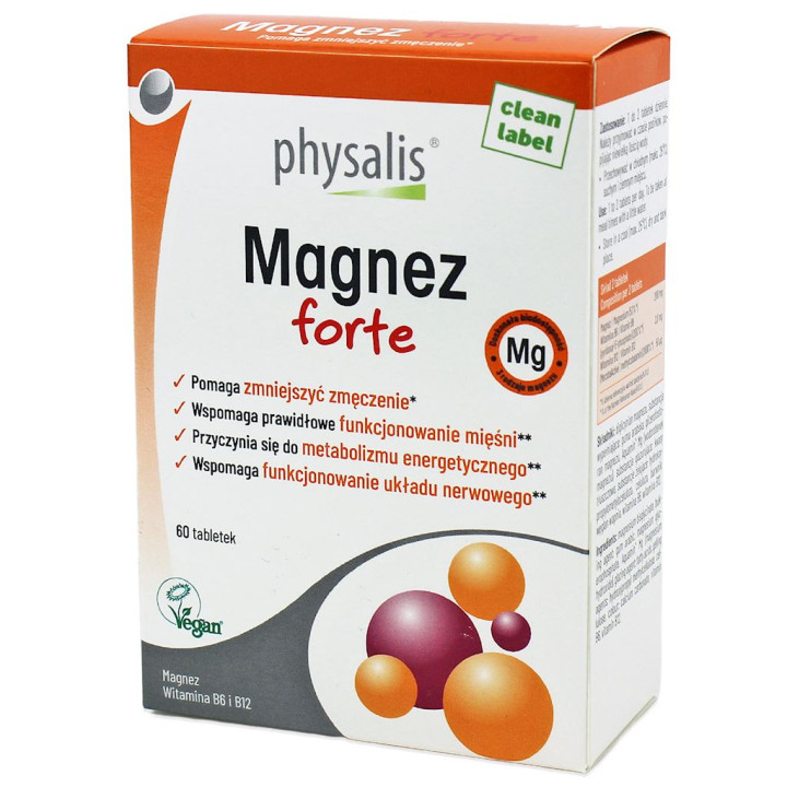 Magnez Forte 60 Tabletek | PHYSALIS - Ekochatka