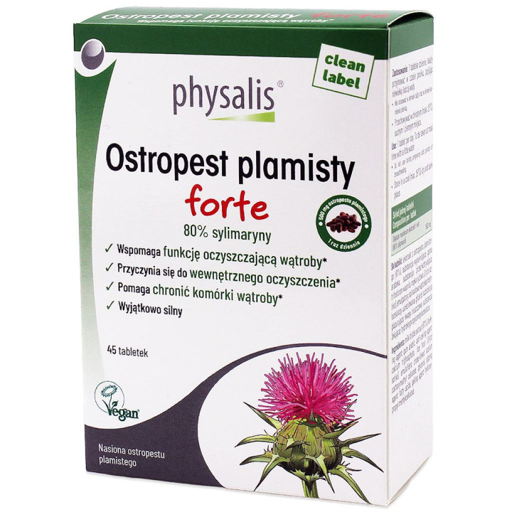 Ostropest Plamisty Forte 45 Tabletek | PHYSALIS - Ekochatka