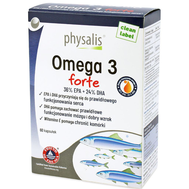 Omega-3 Forte 60 Kapsułek | PHYSALIS - Ekochatka