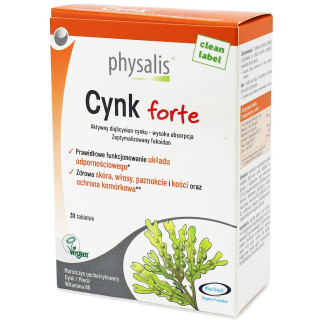 Cynk Forte 30 Tabletek | PHYSALIS - Ekochatka