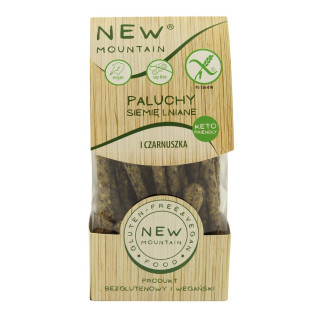 Paluchy z Siemieniem Lnianym i Czarnuszką Bezglutenowe 200g | NEW MOUNTAIN - Ekochatka