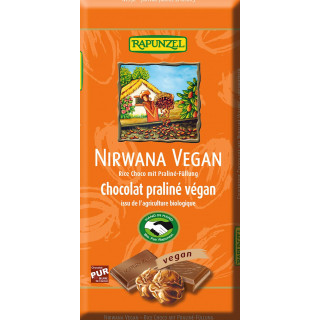 Czekolada Kuwertura z Nadzieniem Pralinowym Nirwana BIO 100g | RAPUNZEL - Ekochatka