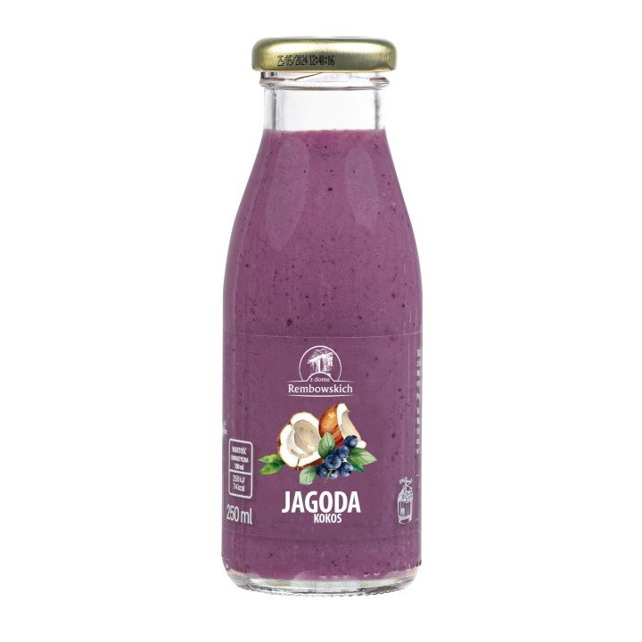 Smoothie Jagoda Kokos 250ml | REMBOWSCY - Ekochatka