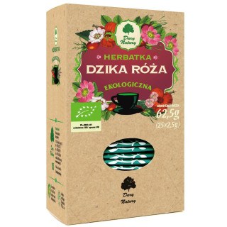 Herbatka z Dzikiej Róży BIO (25x2,5g) 62,5g | DARY NATURY - herbatki - Ekochatka