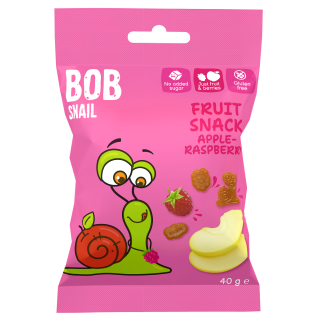 Żelki Jabłko Malina bez Żelatyny Bezglutenowe 40g | BOB SNAIL - Ekochatka