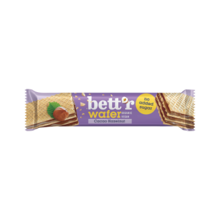 Wafelek z Kremem Orzechowo Kakaowym bez Dodatku Cukrów BIO 30g | BETT'R - Ekochatka