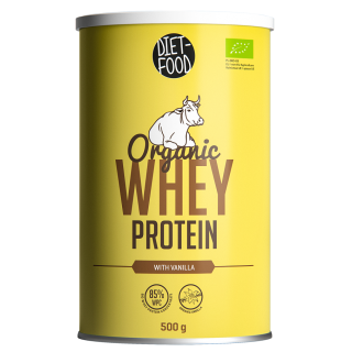 Białko Serwatkowe o Smaku Waniliowym (Koncentrat Wpc 85) BIO 500g | DIET-FOOD - Ekochatka