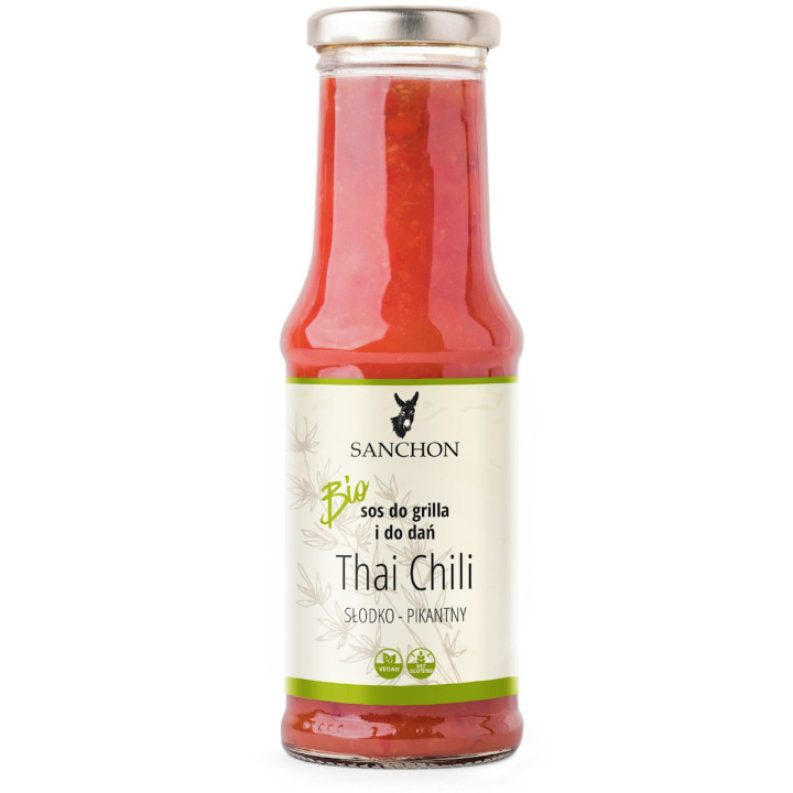 SOS Wegański Thai Chili Bezglutenowy BIO 210ml | SANCHON - Ekochatka