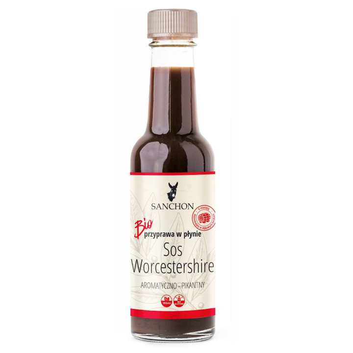 SOS Wegański Worcestershire Bezglutenowy BIO 140ml | SANCHON - Ekochatka