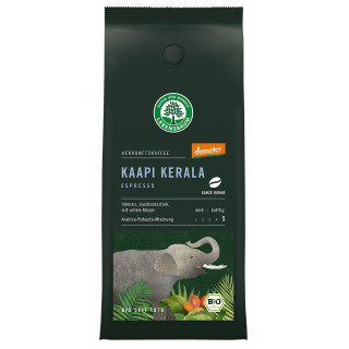 Kawa Ziarnista Arabica/robusta Kaapi Kerala Espresso DEMETER BIO 250g | LEBENSBAUM - Ekochatka