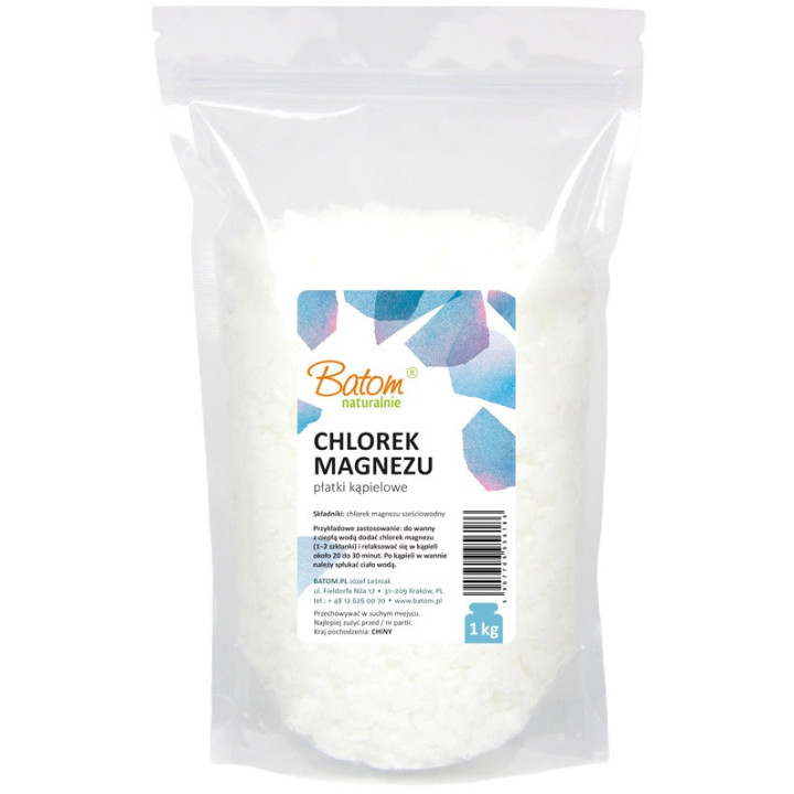 Płatki Kąpielowe (Chlorek Magnezu) 1kg | BATOM - Ekochatka