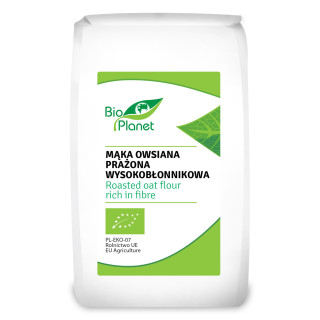 Mąka Owsiana Prażona Wysokobłonnikowa BIO 300g | BIO PLANET - Ekochatka