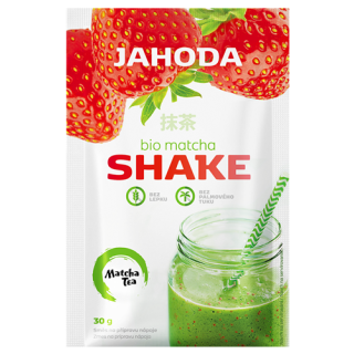 Shake z Matchą i Truskawkami Bezglutenowy BIO 30g | AMYLON - Ekochatka
