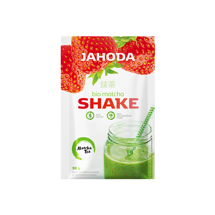 Shake z Matchą i Truskawkami Bezglutenowy BIO 30g | AMYLON - Ekochatka