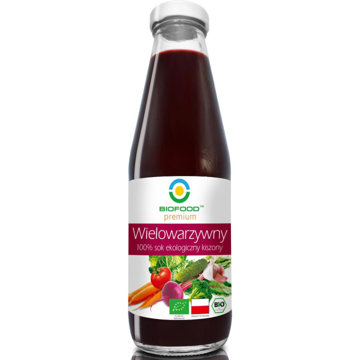 Sok Wielowarzywny Kiszony NFC Bezglutenowy BIO 500ml | BIOFOOD - Ekochatka