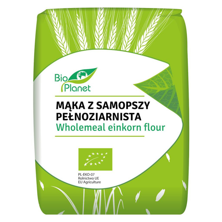 Mąka z Samopszy Pełnoziarnista BIO 1kg | BIO PLANET - Ekochatka