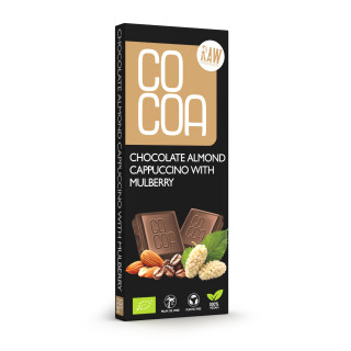 Czekolada Cappuccino Migdałowe z Morwą BIO 40g | COCOA - Ekochatka